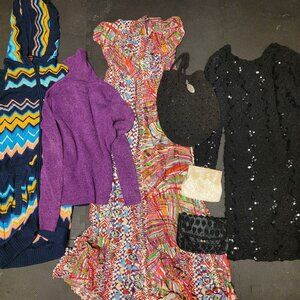 Vintage lot of clothes and bags